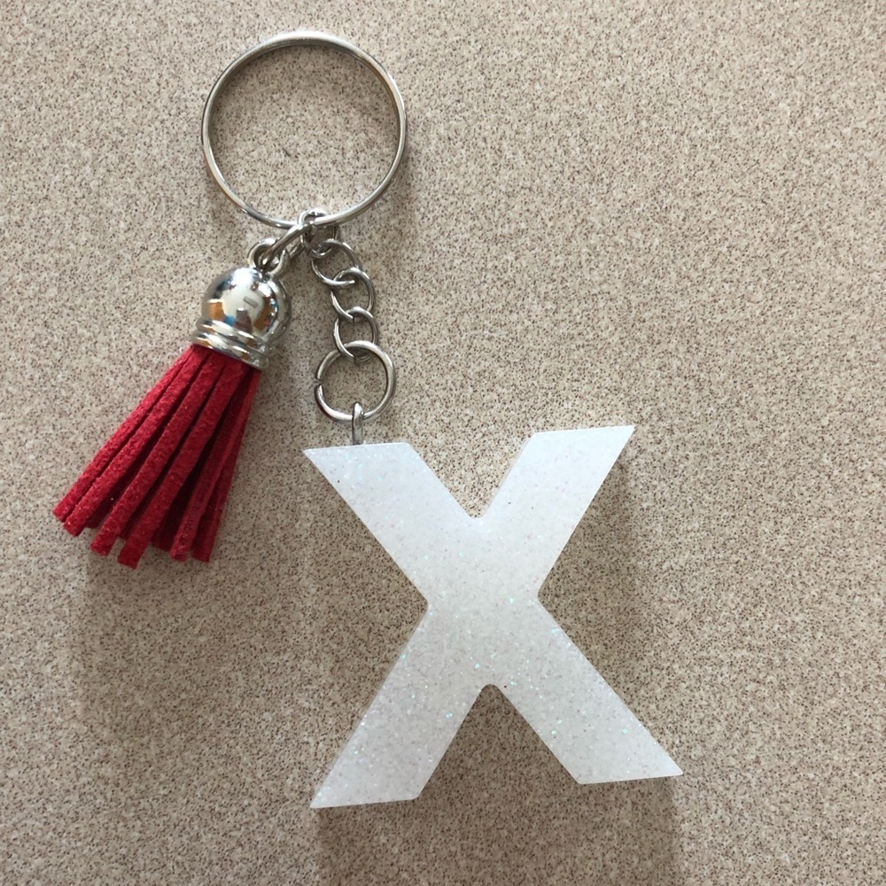 Handmade Letter "X" Keychain